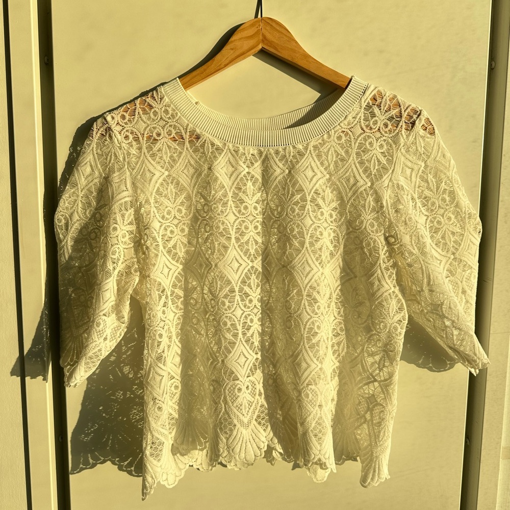 Topshop lace top- US 6